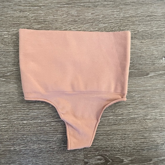 Skim High-Waisted Pink Bodysuit - Picture 1 of 4